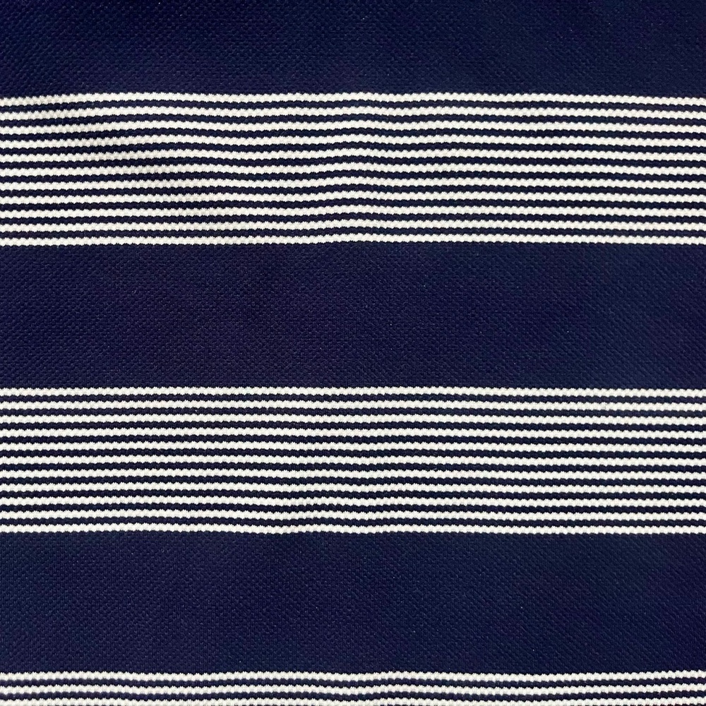BISHOP +’YOUNG Striped One Shoulder Bow Tank Top Navy White S - Picture 7 of 8